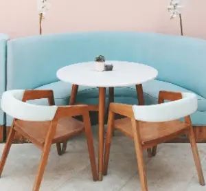 colorful-shot-modern-light-blue-sofa-white-wooden-table